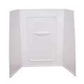 Lippert 24IN X 46IN X 62IN BATHTUB & SHOWER PAN SURROUND; 1-PIECE DESIGN; TILE FINISH - WHITE 210398